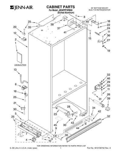 CABINET PARTS