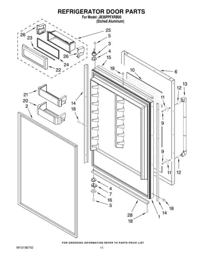 REFRIGERATOR DOOR PARTS