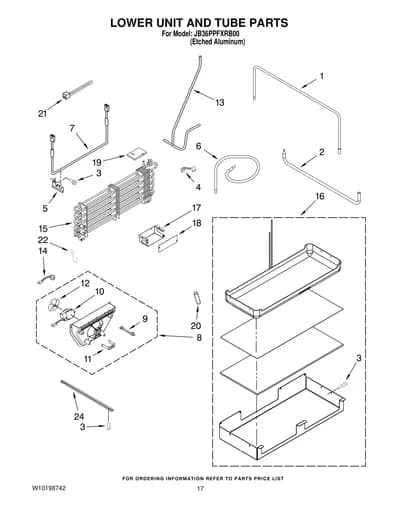 LOWER UNIT AND TUBE PARTS