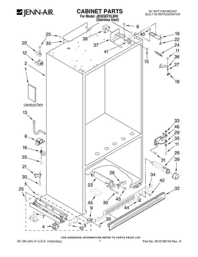 CABINET PARTS