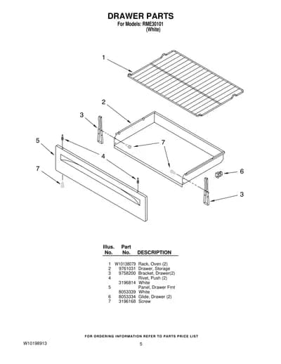 DRAWER PARTS