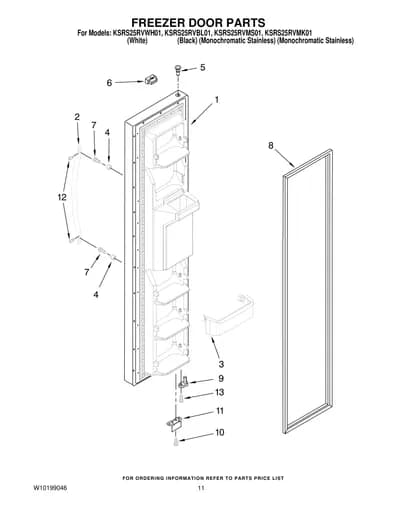 FREEZER DOOR PARTS