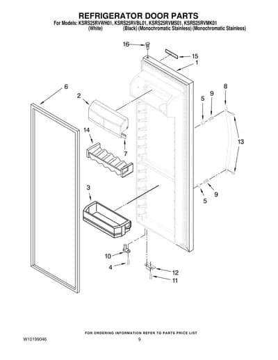 REFRIGERATOR DOOR PARTS