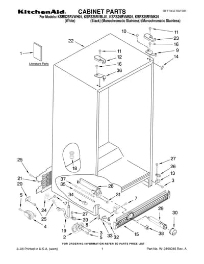 CABINET PARTS