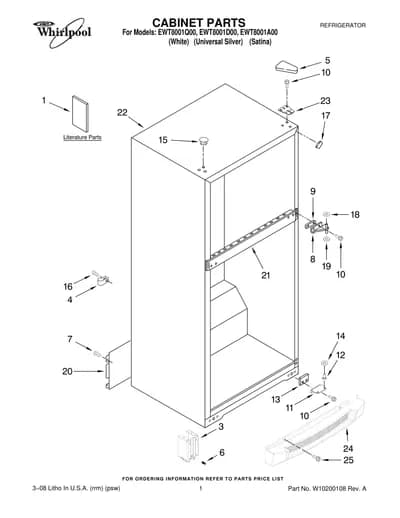 CABINET PARTS
