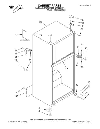 CABINET PARTS