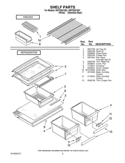 SHELF PARTS
