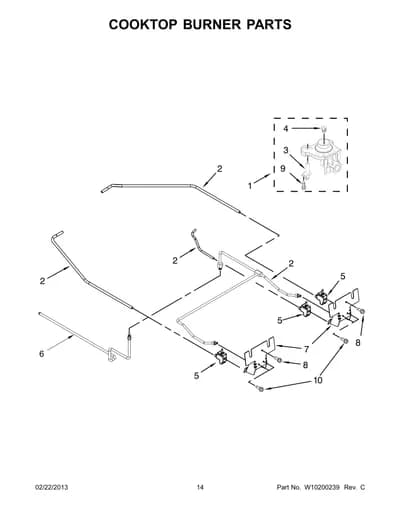 COOKTOP BURNER PARTS