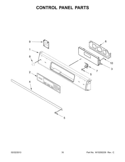 CONTROL PANEL PARTS