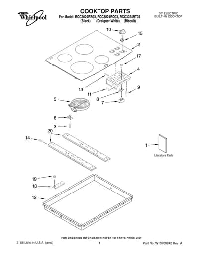COOKTOP PARTS