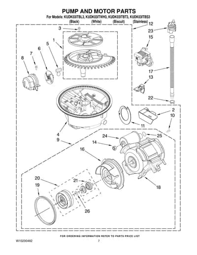 PUMP AND MOTOR PARTS