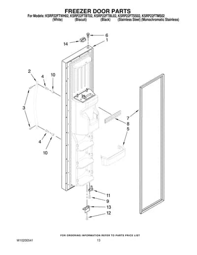FREEZER DOOR PARTS