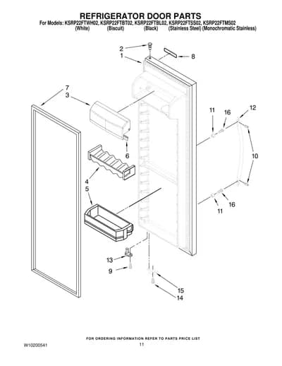 REFRIGERATOR DOOR PARTS