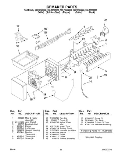 ICEMAKER PARTS