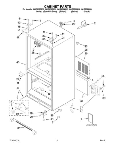 CABINET PARTS
