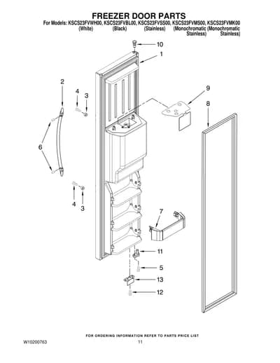 FREEZER DOOR PARTS