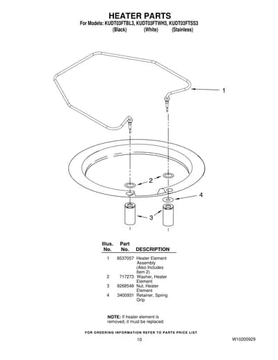 HEATER PARTS