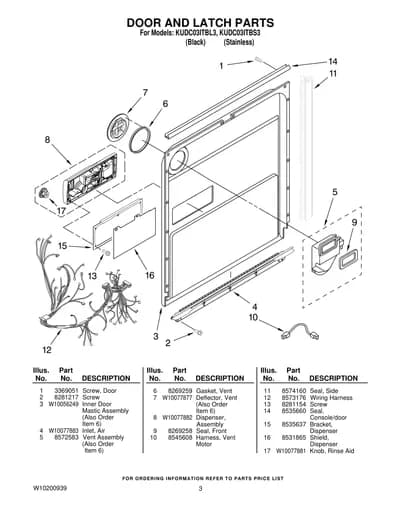 DOOR AND LATCH PARTS