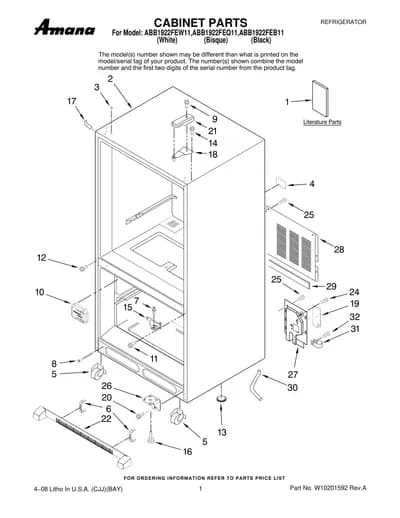 CABINET PARTS