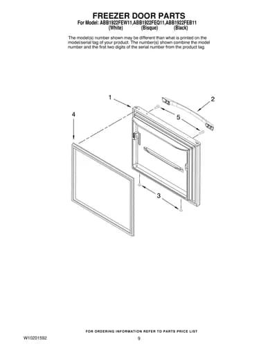 FREEZER DOOR PARTS