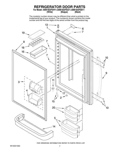 REFRIGERATOR DOOR PARTS