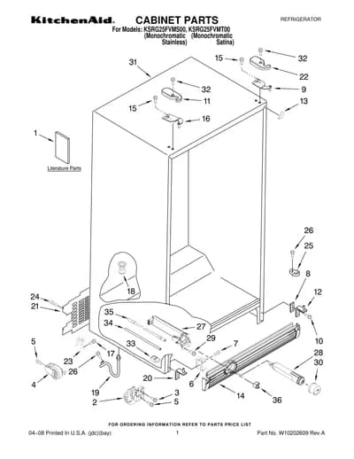 CABINET PARTS