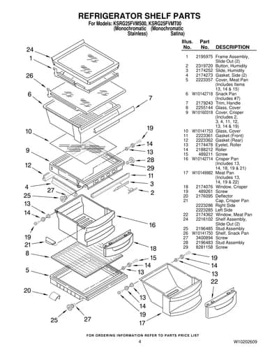REFRIGERATOR SHELF PARTS