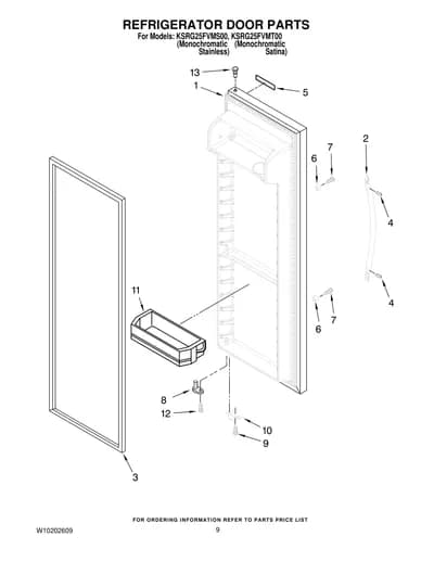 REFRIGERATOR DOOR PARTS