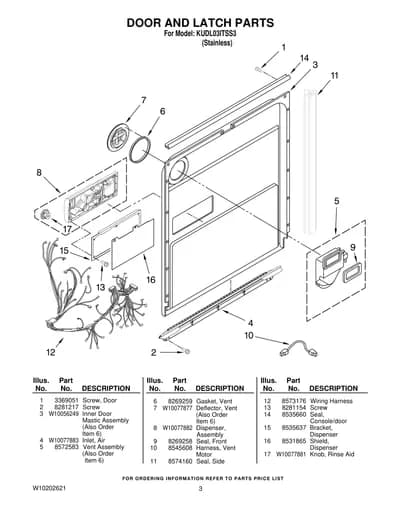 DOOR AND LATCH PARTS