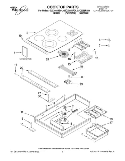 COOKTOP PARTS
