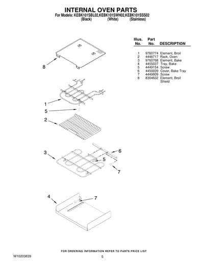 INTERNAL OVEN PARTS