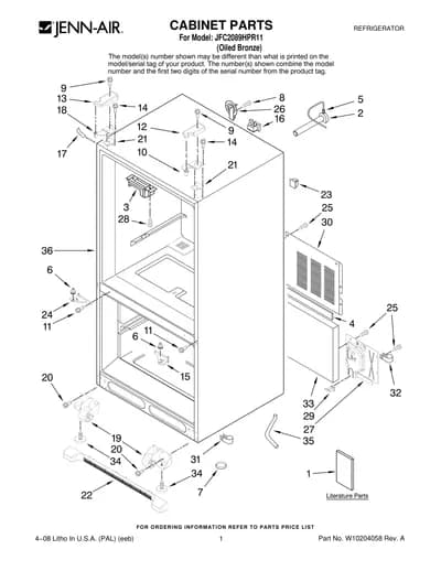 CABINET PARTS