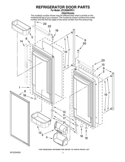 REFRIGERATOR DOOR PARTS