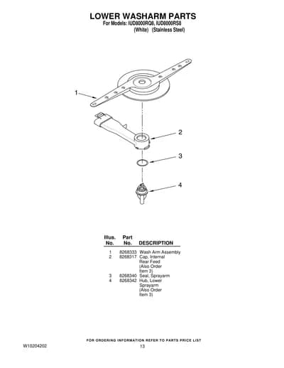 LOWER WASHARM PARTS