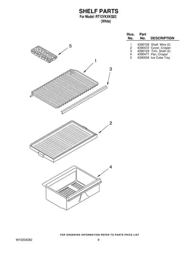 SHELF PARTS