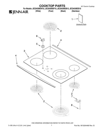 COOKTOP PARTS