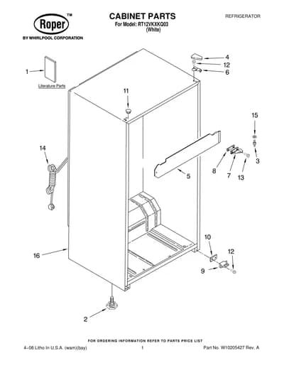 CABINET PARTS