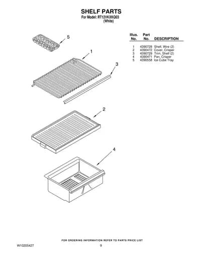 SHELF PARTS