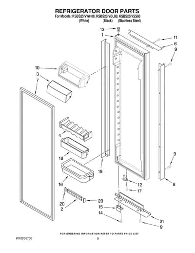 REFRIGERATOR DOOR PARTS