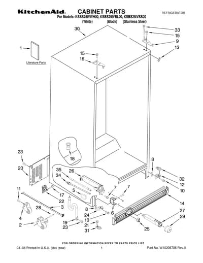 CABINET PARTS