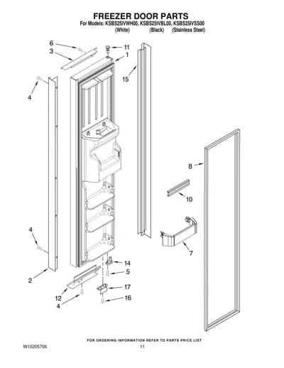 FREEZER DOOR PARTS