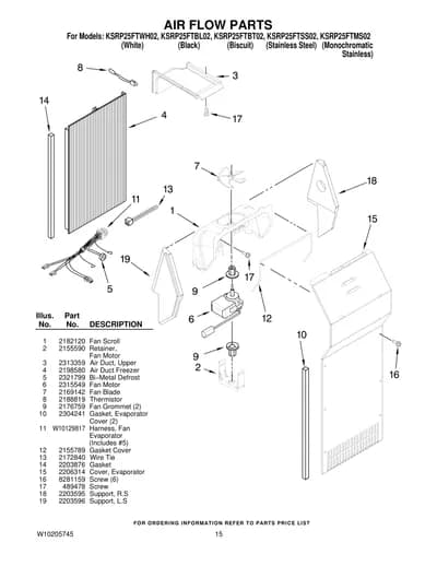 AIR FLOW PARTS
