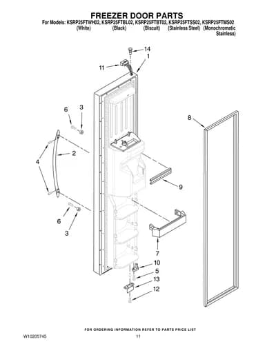 FREEZER DOOR PARTS