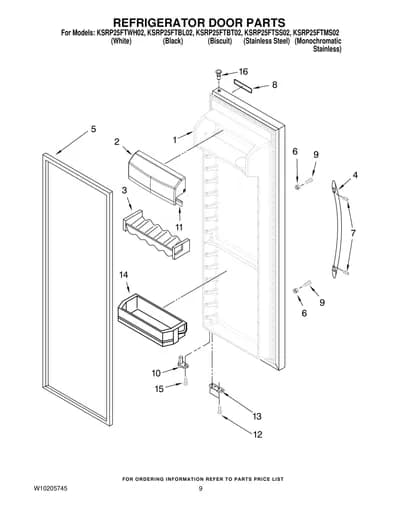 REFRIGERATOR DOOR PARTS
