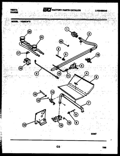 BURNER, MANIFOLD AND GAS CONTROL