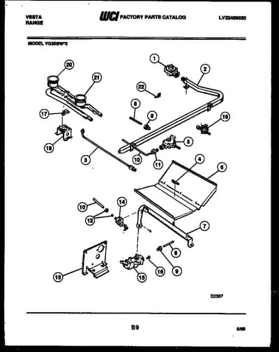 BURNER, MANIFOLD AND GAS CONTROL