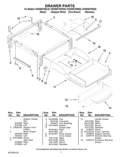 DRAWER PARTS