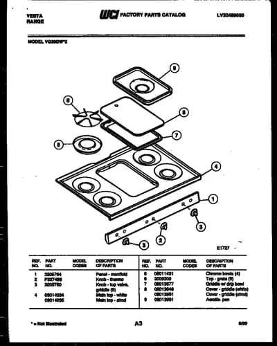 COOKTOP PARTS