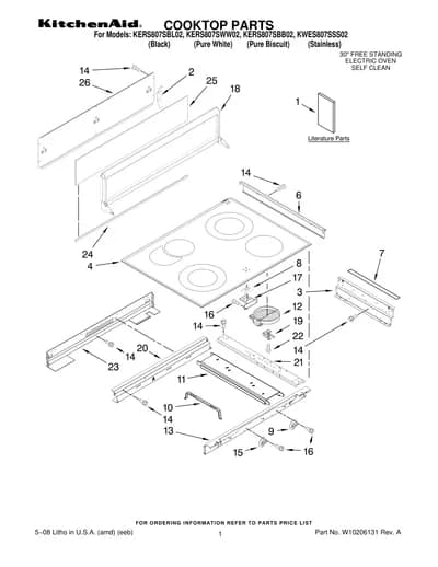 COOKTOP PARTS