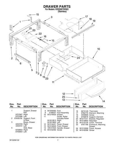 DRAWER PARTS